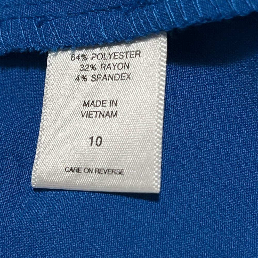 New York & Co blue pencil skirt Size 10 - Picture 7 of 8